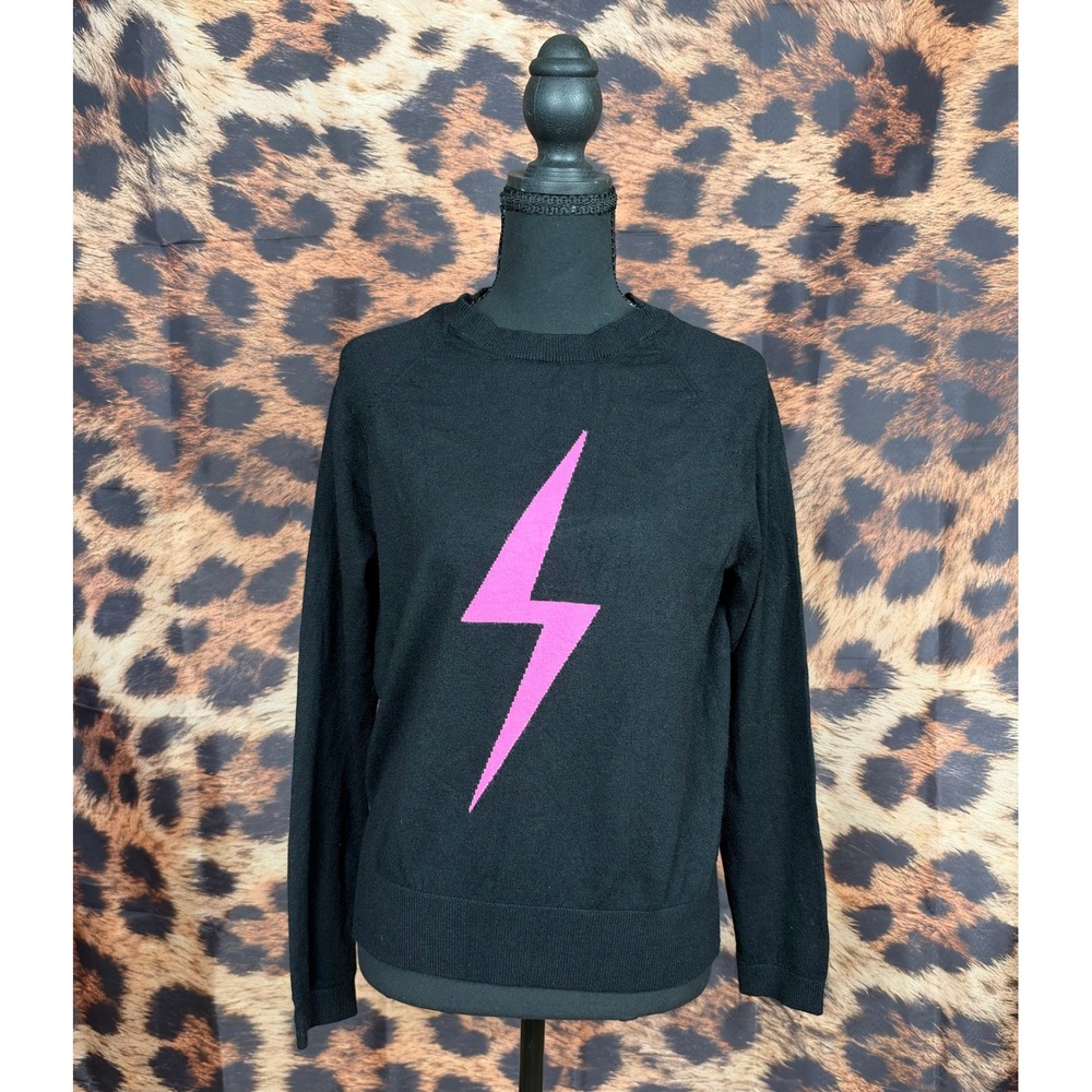 Elan Lightning Bolt Graphic Knit Sweater